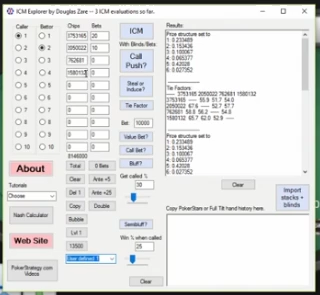 4인 스택 입력과 Tie Factors 출력