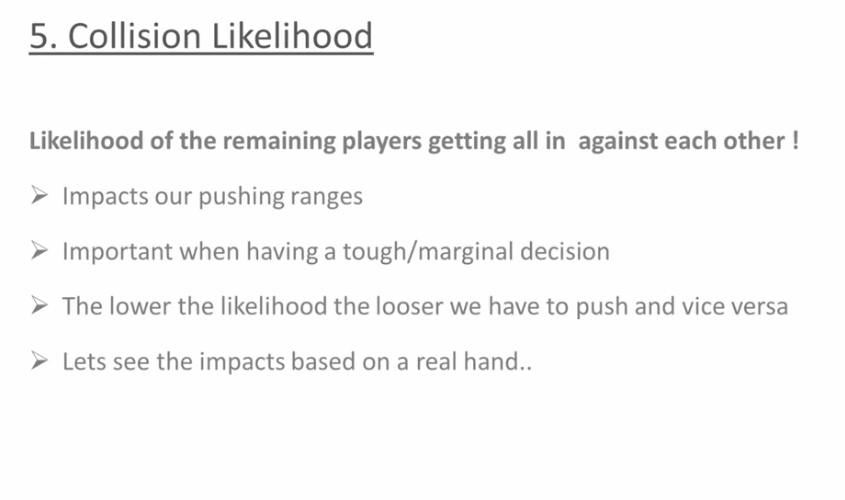Collision Likelihood의 의미와 푸시 범위 관계